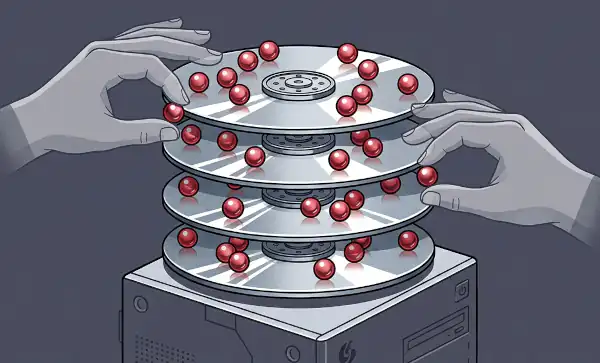 Protecting project discussions and meeting records, AI + Blender illustration